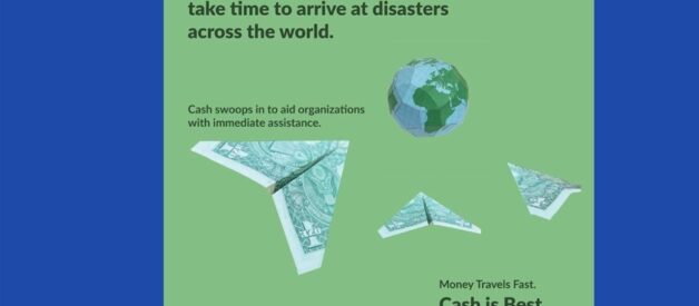 What’s the best way to support international relief efforts? Cash